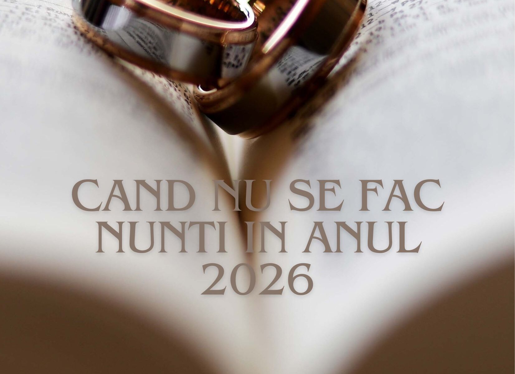 cand nu se fac nunti in anul 2026, Oferta nunta